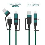 Import 4 in 1 USB cable, PD cable, QC3.0 USB cable, super charge data cable from chinese wholesale supplier and manufacturer
