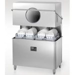 Import Double Baskets hood type commercial dishwasher from chinese wholesale supplier and manufacturer