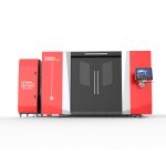 Import 6KW 8KW high power fiber laser machine with shuttle table and enclosed cover from chinese wholesale supplier and manufacturer