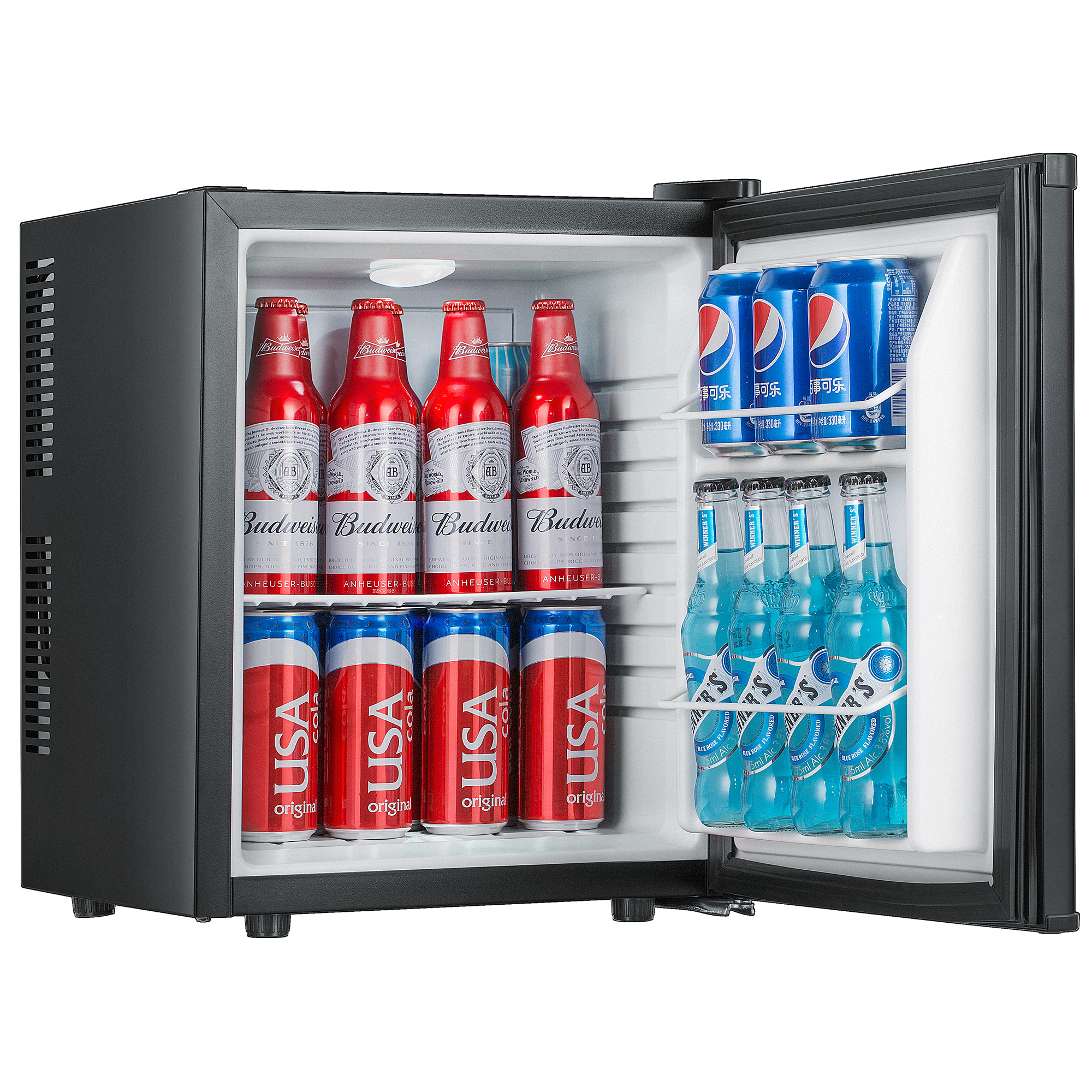 Import Factory Custom Noiseless Thermoelectric Mini Small Hotel Refrigerators 26L from chinese wholesale supplier and manufacturer