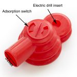 Import Vacuum Cleaner Multicolor Rubber Electric Drill Mate Dust Hood With Diameter 32mm Adapter from chinese wholesale supplier and manufacturer