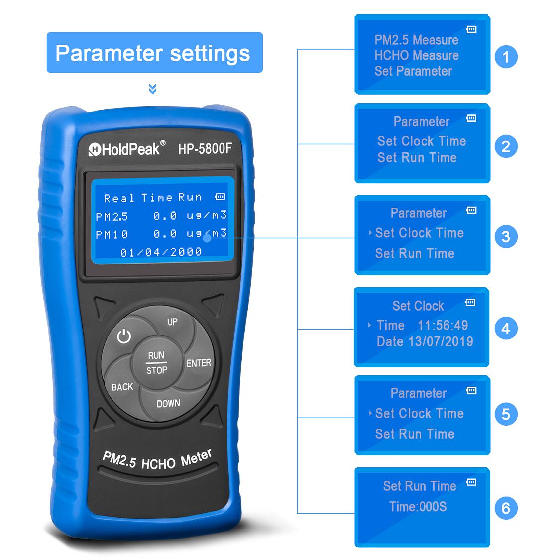 Import formaldehyde detector Formaldehyde(HCHO) Tester, PM2.5 formaldehyde detector HP-5800F from chinese wholesale supplier and manufacturer