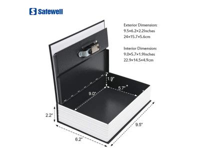 Import Safewell RW802B Most popular Factory direct home high quality Dictionary Book Hidden Safe from chinese wholesale supplier and manufacturer