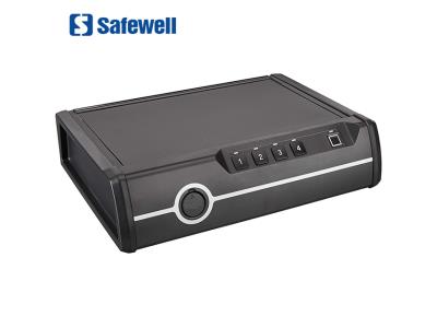 Import Safewell P2EF Portable Key Electronic Fingerprint Biometric Combination Hand Gun Safe Box from chinese wholesale supplier and manufacturer
