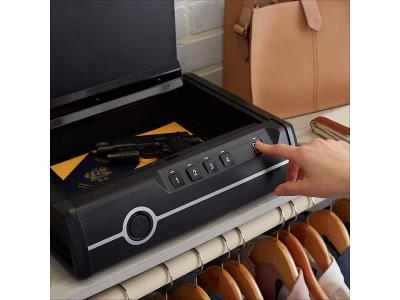 Import Safewell P2EF Portable Key Electronic Fingerprint Biometric Combination Hand Gun Safe Box from chinese wholesale supplier and manufacturer