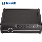 Import Safewell P2EF Portable Key Electronic Fingerprint Biometric Combination Hand Gun Safe Box from chinese wholesale supplier and manufacturer