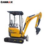 Import Canmax 2 Ton Mini Excavator Ex9018 small digger Price for Sale from chinese wholesale supplier and manufacturer