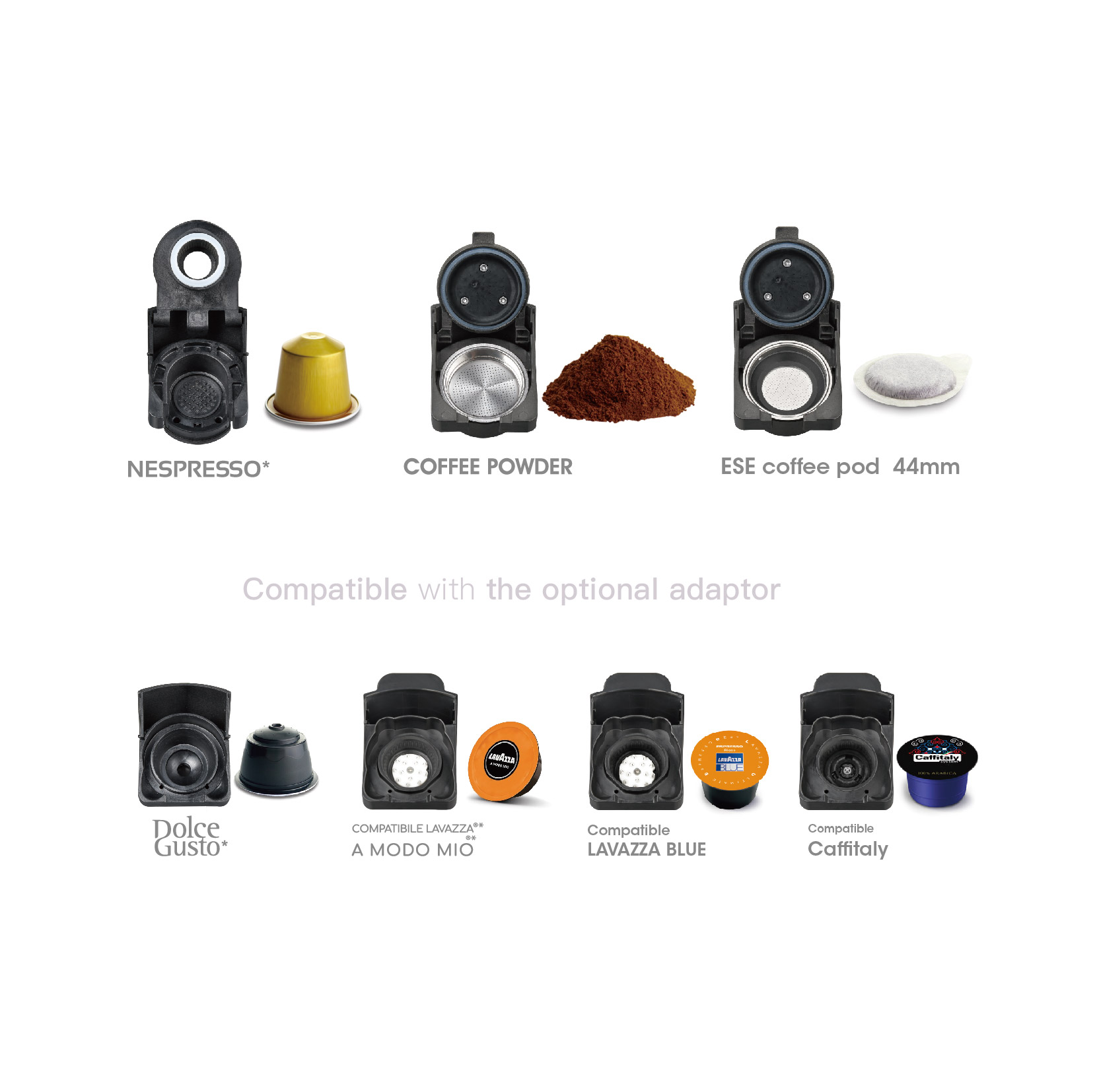 Import multi capsule coffee machine from chinese wholesale supplier and manufacturer