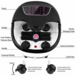 Import Multifunction Portable Pedicure Basin Heated Infrared Shiatsu Air Bubble Foot Stone Bath Massager for Spa from chinese wholesale supplier and manufacturer